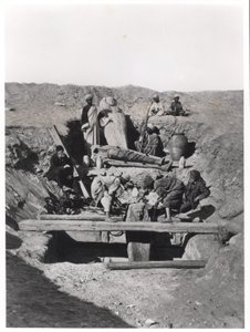 An excavation in Saqqara, from a book by Auguste Mariette published in 1893